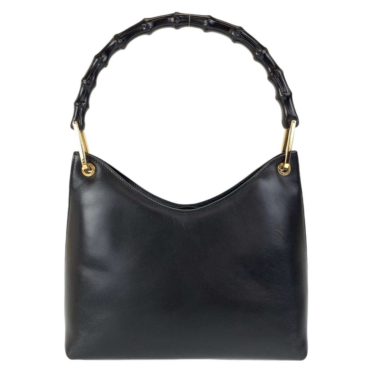 GUCCI グッチ バンブー ブラック 黒 ゴールド金具 レザー 001 3008 ショルダーバッグ  レディース