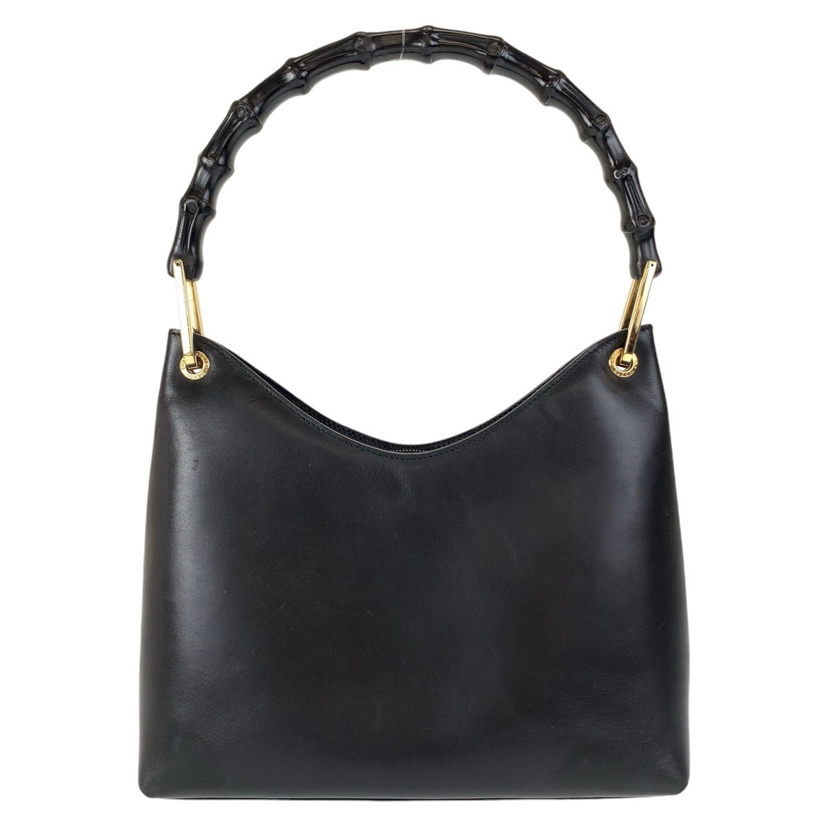 GUCCI グッチ バンブー ブラック 黒 ゴールド金具 レザー 001 3008 ショルダーバッグ  レディース