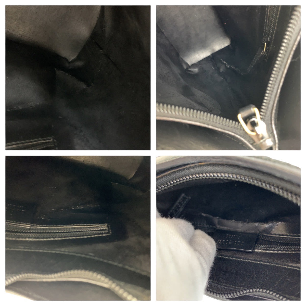 GUCCI グッチ バンブー ブラック 黒 ゴールド金具 レザー 001 3008 ショルダーバッグ  レディース