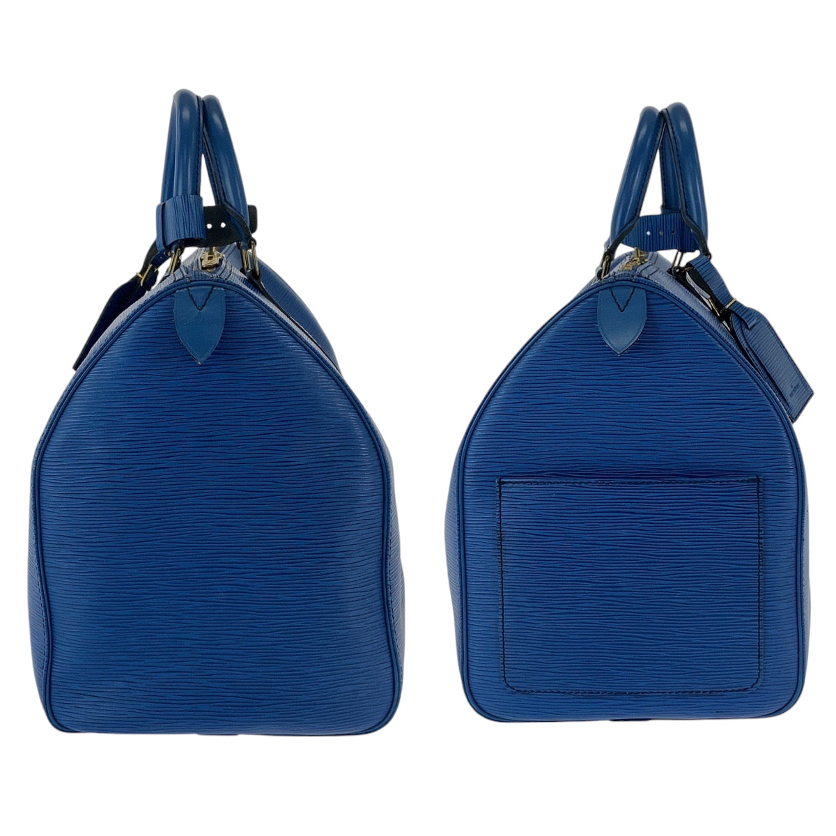 12786
LOUIS VUITTON ルイヴィトン エピ キーポル45 トレドブルー ブルー ゴールド金具 エピレザー M42975 ボストンバッグ ハンドバッグ  メンズ