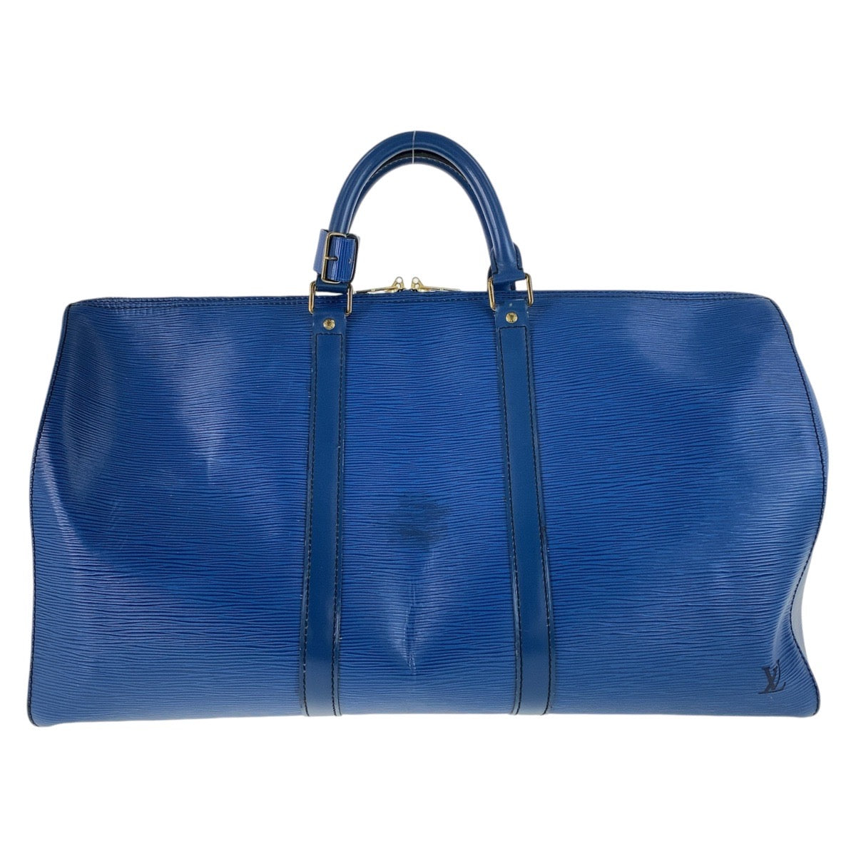 12785
LOUIS VUITTON ルイヴィトン エピ キーポル50 トレドブルー ブルー ゴールド金具 M42965 ボストンバッグ ハンドバッグ  メンズ