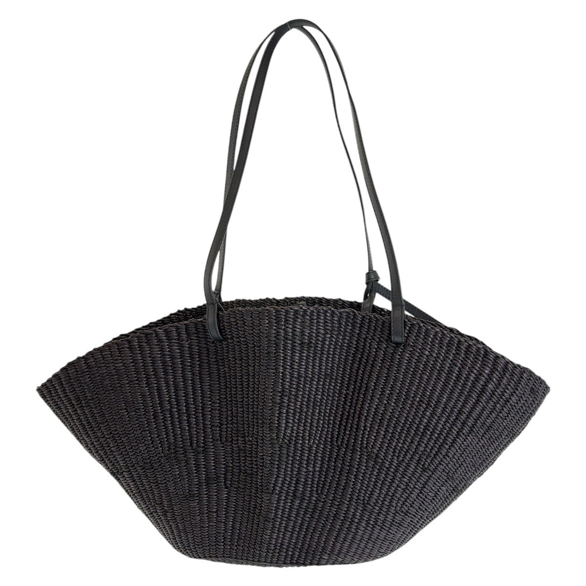 13271
LOEWE ロエベ アナグラム シェルバスケットバッグ ブラック 黒 レザー ショルダーバッグ カゴバッグ  レディース