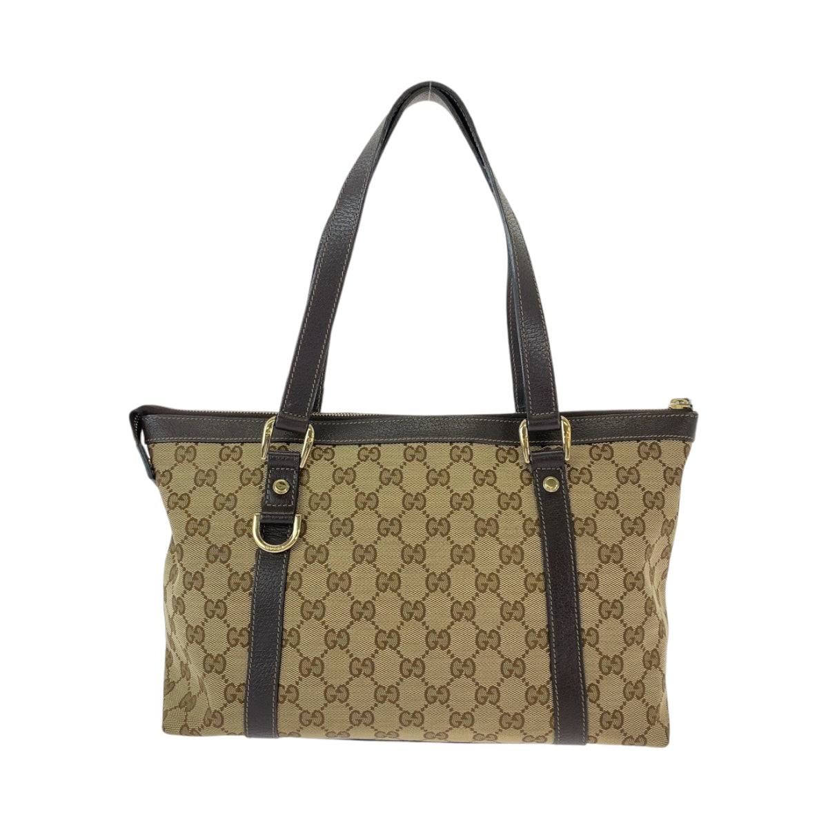 13273
GUCCI グッチ アビー ブラウン ゴールド金具 GGキャンバス 141470 トートバッグ ショルダーバッグ  レディース