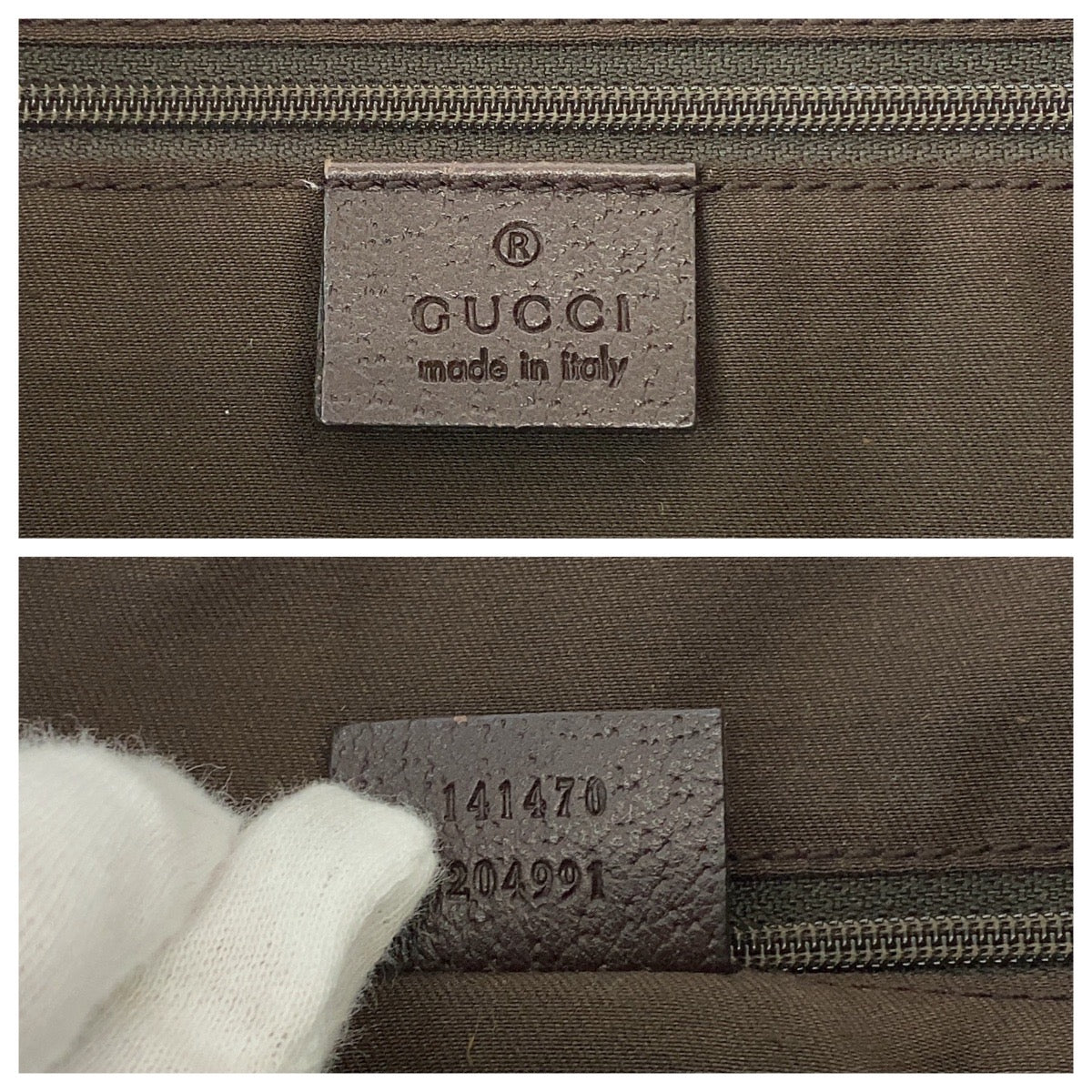 13273
GUCCI グッチ アビー ブラウン ゴールド金具 GGキャンバス 141470 トートバッグ ショルダーバッグ  レディース