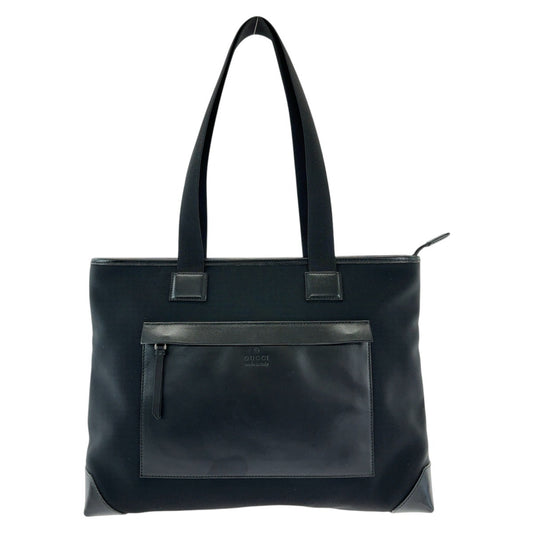 GUCCI グッチ 男女兼用 ブラック 黒 シルバー金具 ナイロン / レザー 019 0426 トートバッグ ショルダーバッグ  メンズ