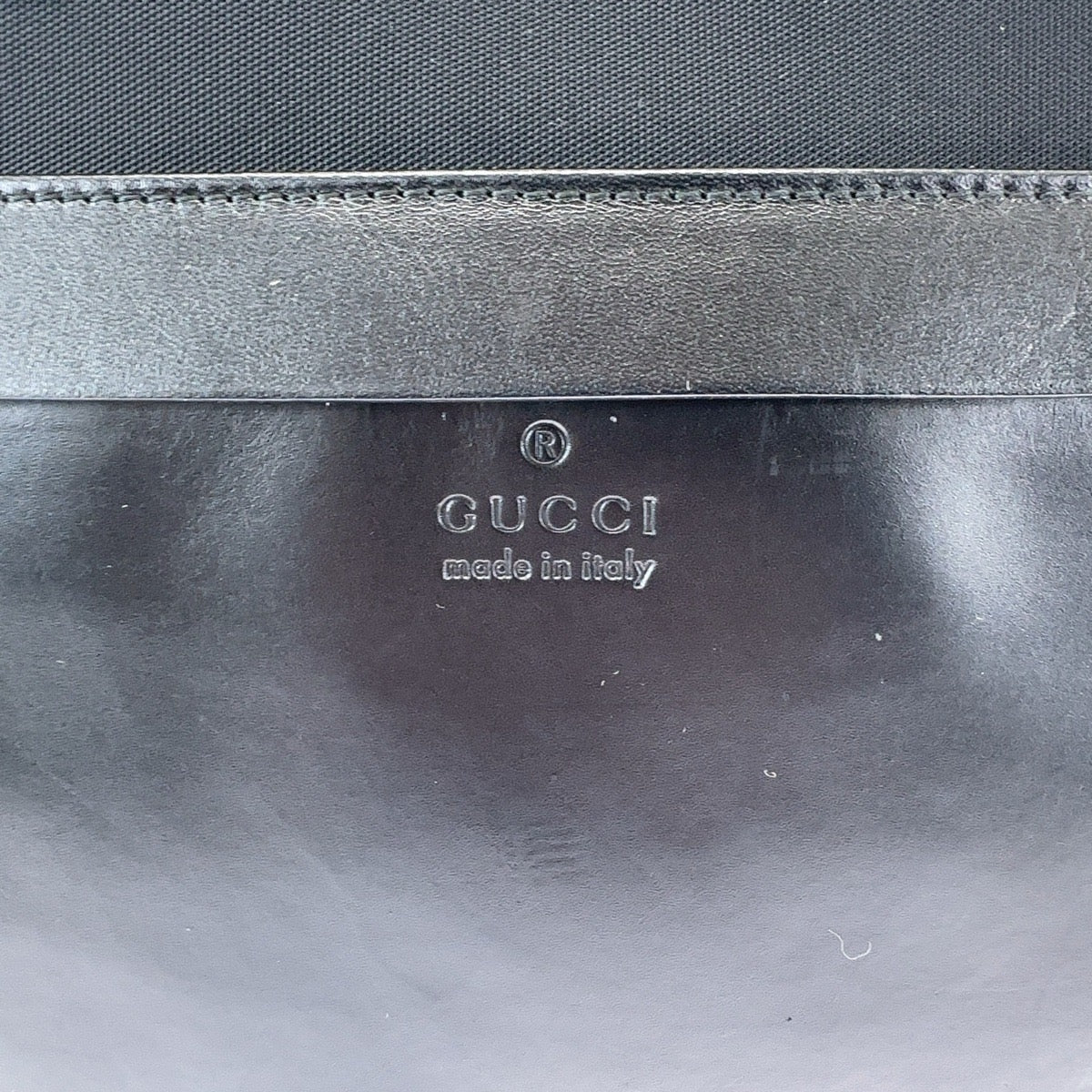 GUCCI グッチ 男女兼用 ブラック 黒 シルバー金具 ナイロン / レザー 019 0426 トートバッグ ショルダーバッグ  メンズ