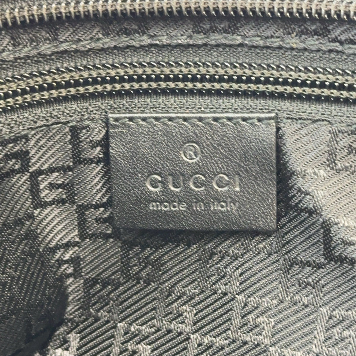 GUCCI グッチ 男女兼用 ブラック 黒 シルバー金具 ナイロン / レザー 019 0426 トートバッグ ショルダーバッグ  メンズ