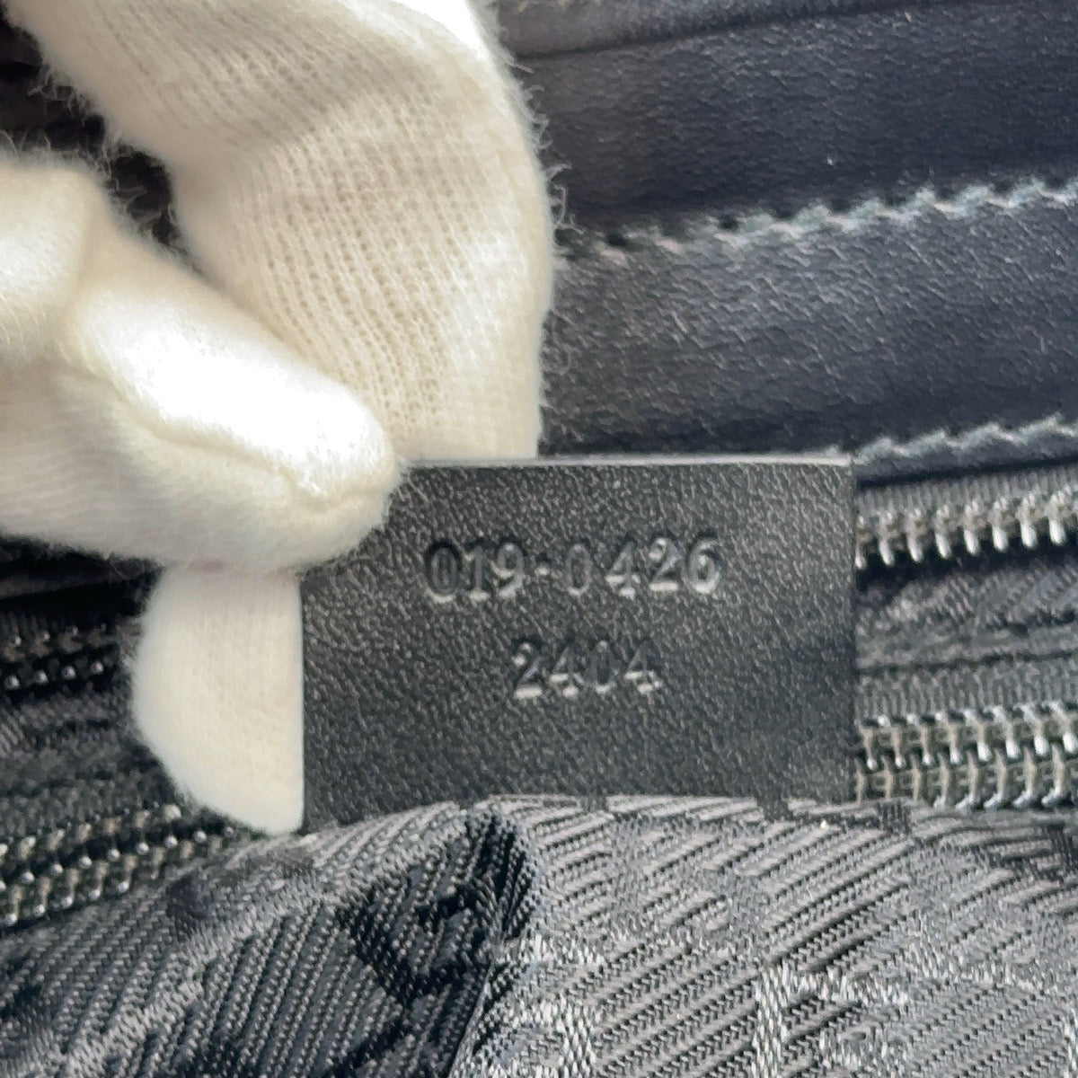 GUCCI グッチ 男女兼用 ブラック 黒 シルバー金具 ナイロン / レザー 019 0426 トートバッグ ショルダーバッグ  メンズ
