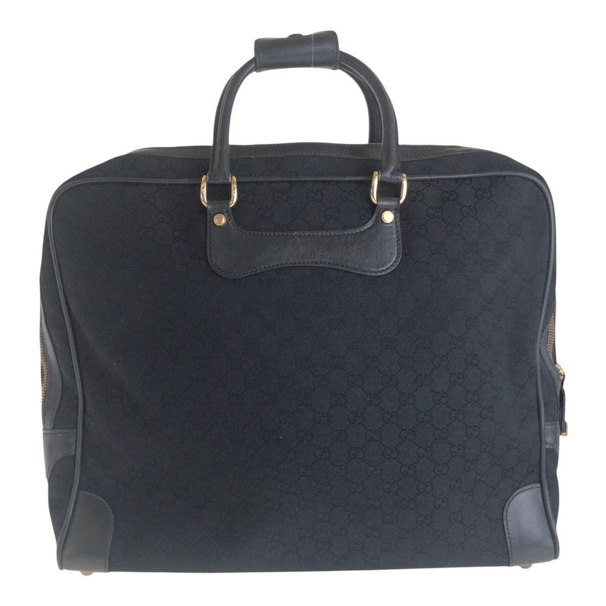 14060
GUCCI グッチ ヴィンテージ オールドグッチ ブラック 黒 ゴールド金具 GGキャンバス ビジネスバッグ ブリーフケース  メンズ