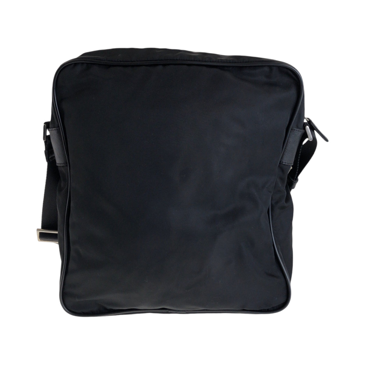 13275
PRADA プラダ テスート 三角ロゴプレート ブラック 黒 シルバー金具 ナイロン ショルダーバッグ メッセンジャーバッグ  レディース