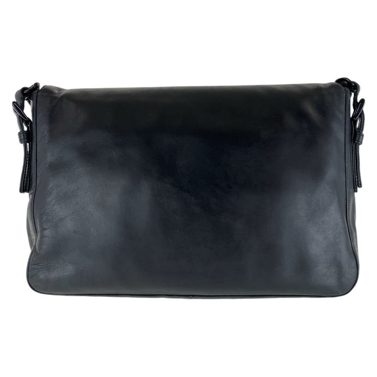 13277
PRADA プラダ ブラック 黒 レザー / プラスチック 斜め掛け ショルダーバッグ ポシェット  レディース