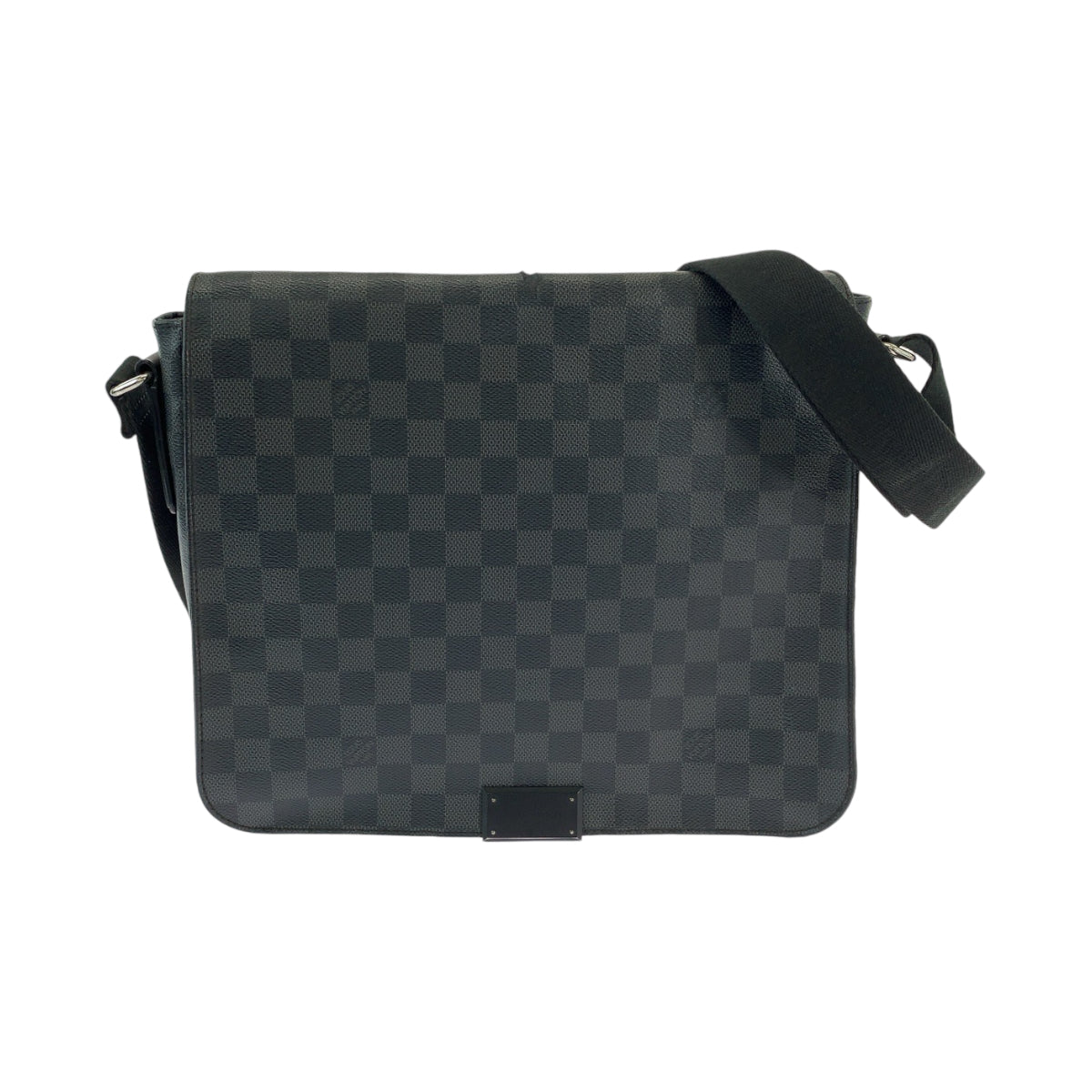 13282
LOUIS VUITTON ルイヴィトン ダミエ グラフィット ディストリクトMM グレー ブラック シルバー金具 PVC N41272 ショルダーバッグ メッセンジャーバッグ  メンズ