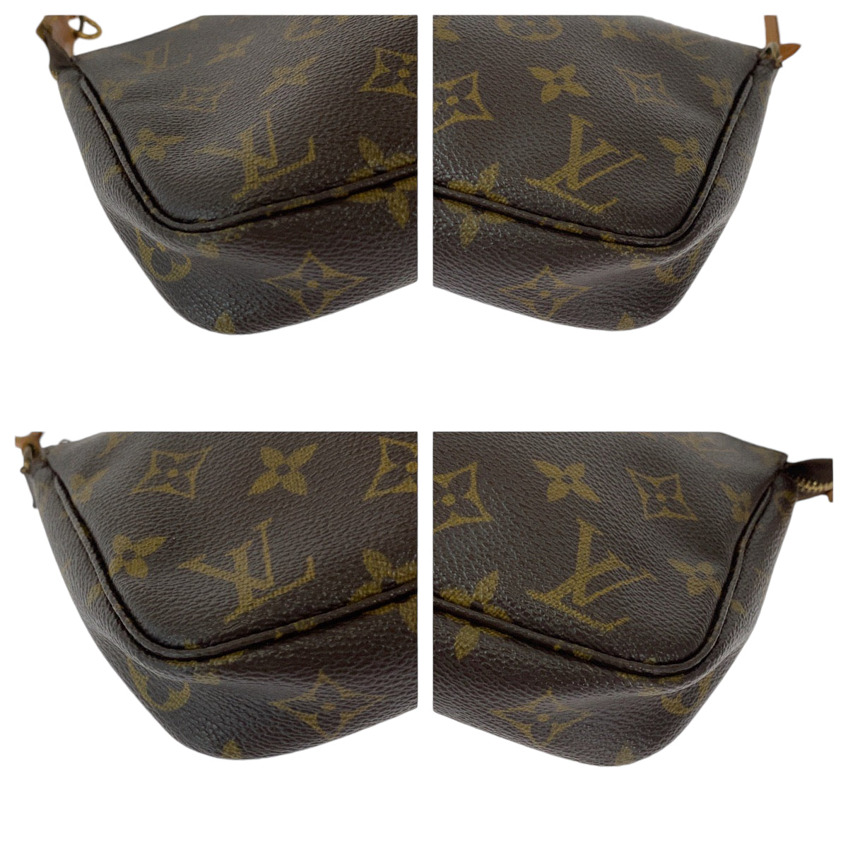 12784
LOUIS VUITTON ルイヴィトン モノグラム ブラウン ゴールド金具 PVC M51980 ハンドバッグ アクセサリーポーチ  レディース
