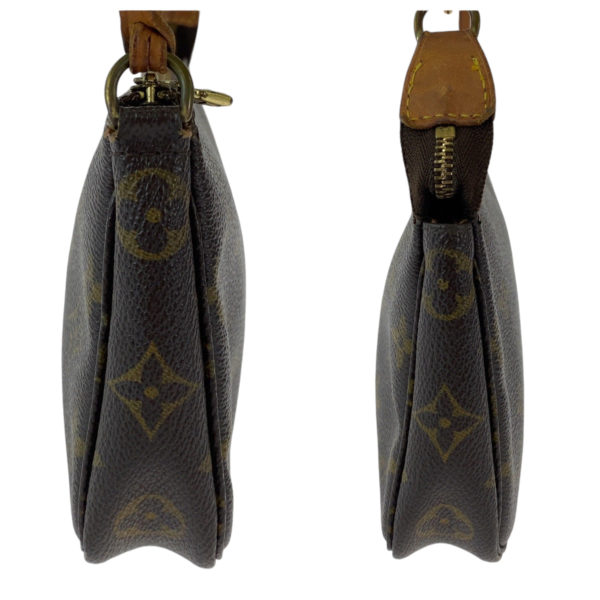 12784
LOUIS VUITTON ルイヴィトン モノグラム ブラウン ゴールド金具 PVC M51980 ハンドバッグ アクセサリーポーチ  レディース