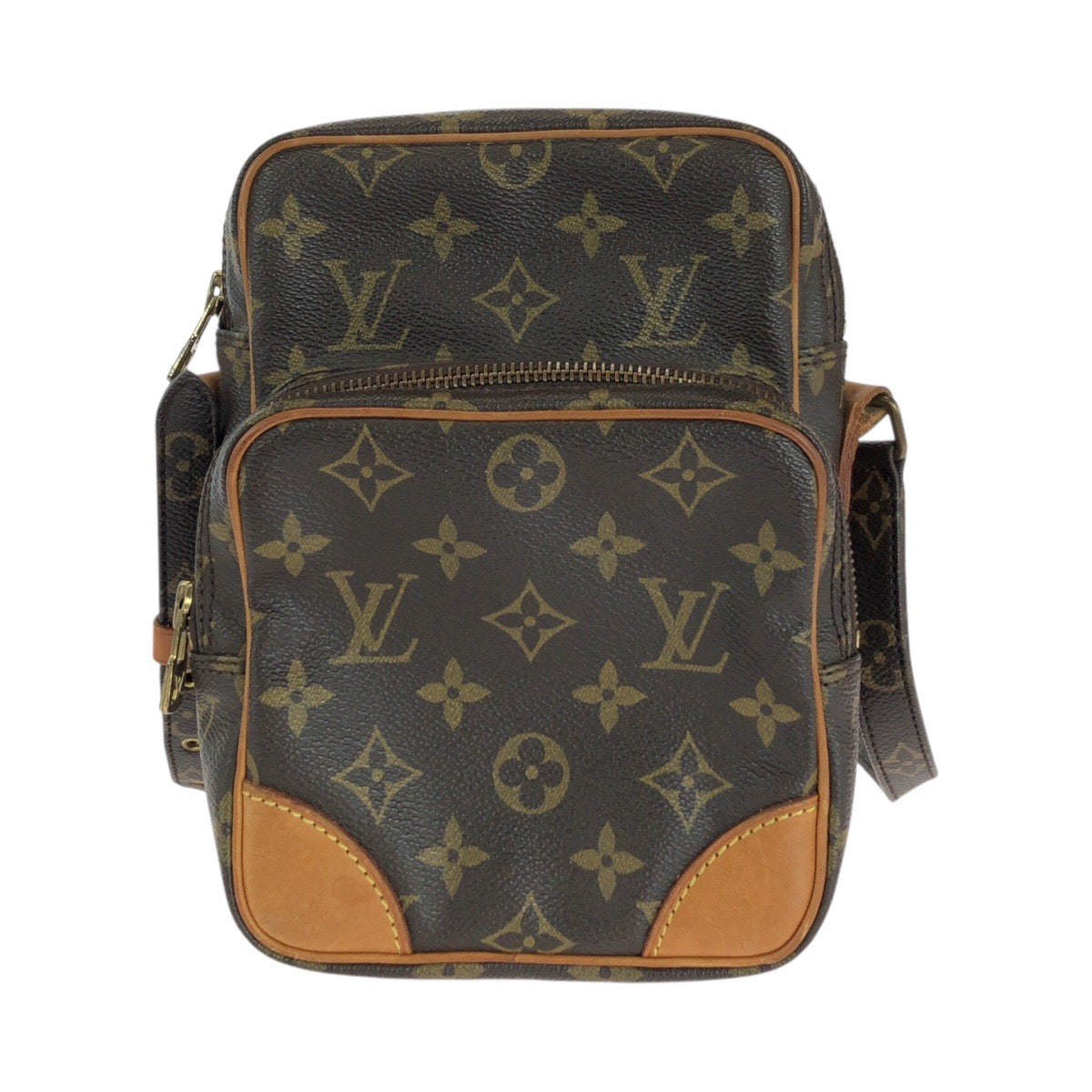 14062
LOUIS VUITTON ルイヴィトン モノグラム アマゾン ブラウン ゴールド金具 PVC / レザー M45236 ショルダーバッグ ポシェット  レディース
