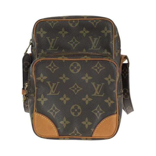 14062
LOUIS VUITTON ルイヴィトン モノグラム アマゾン ブラウン ゴールド金具 PVC / レザー M45236 ショルダーバッグ ポシェット  レディース