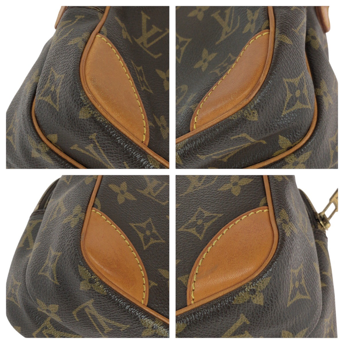 14062
LOUIS VUITTON ルイヴィトン モノグラム アマゾン ブラウン ゴールド金具 PVC / レザー M45236 ショルダーバッグ ポシェット  レディース