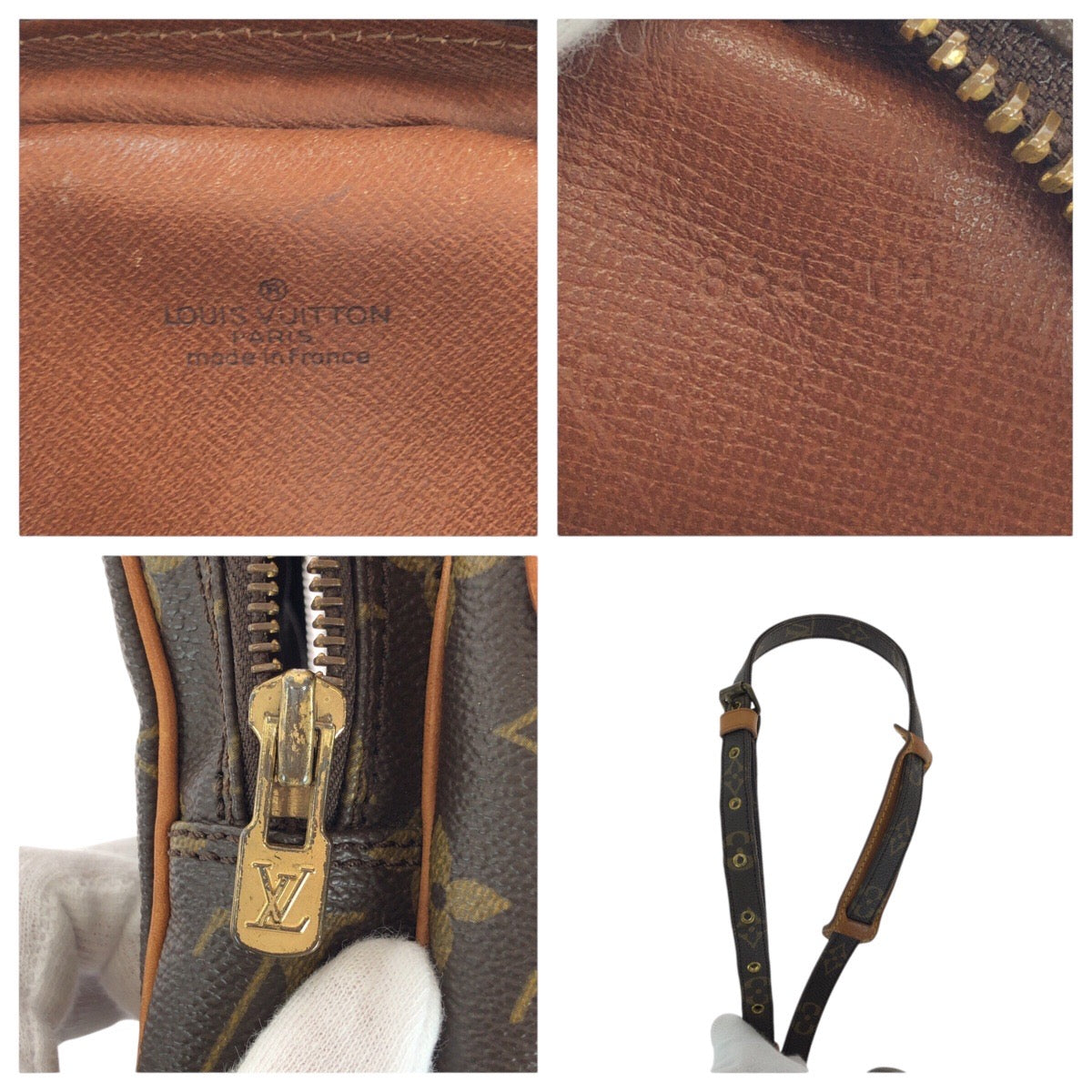 14062
LOUIS VUITTON ルイヴィトン モノグラム アマゾン ブラウン ゴールド金具 PVC / レザー M45236 ショルダーバッグ ポシェット  レディース