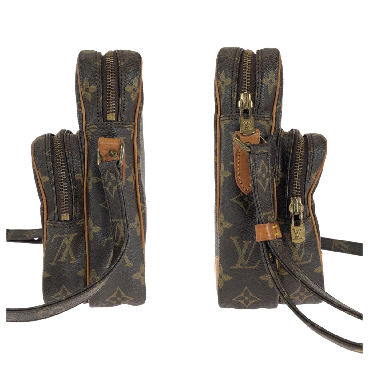 14062
LOUIS VUITTON ルイヴィトン モノグラム アマゾン ブラウン ゴールド金具 PVC / レザー M45236 ショルダーバッグ ポシェット  レディース
