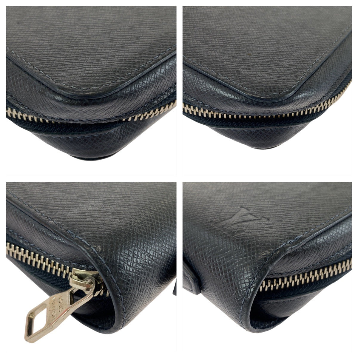 13285
LOUIS VUITTON ルイヴィトン タイガ ジッピーXL ブルーマリーヌ ネイビー シルバー金具 レザー M44276 長財布 ラウンドファスナー セカンドバッグ  メンズ