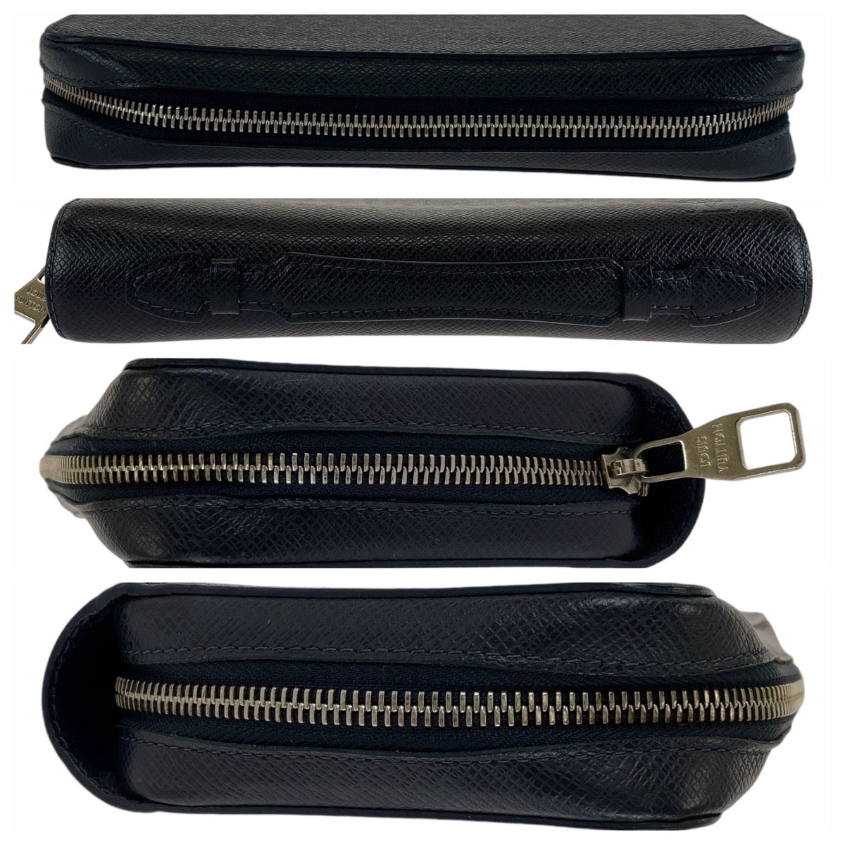 13285
LOUIS VUITTON ルイヴィトン タイガ ジッピーXL ブルーマリーヌ ネイビー シルバー金具 レザー M44276 長財布 ラウンドファスナー セカンドバッグ  メンズ