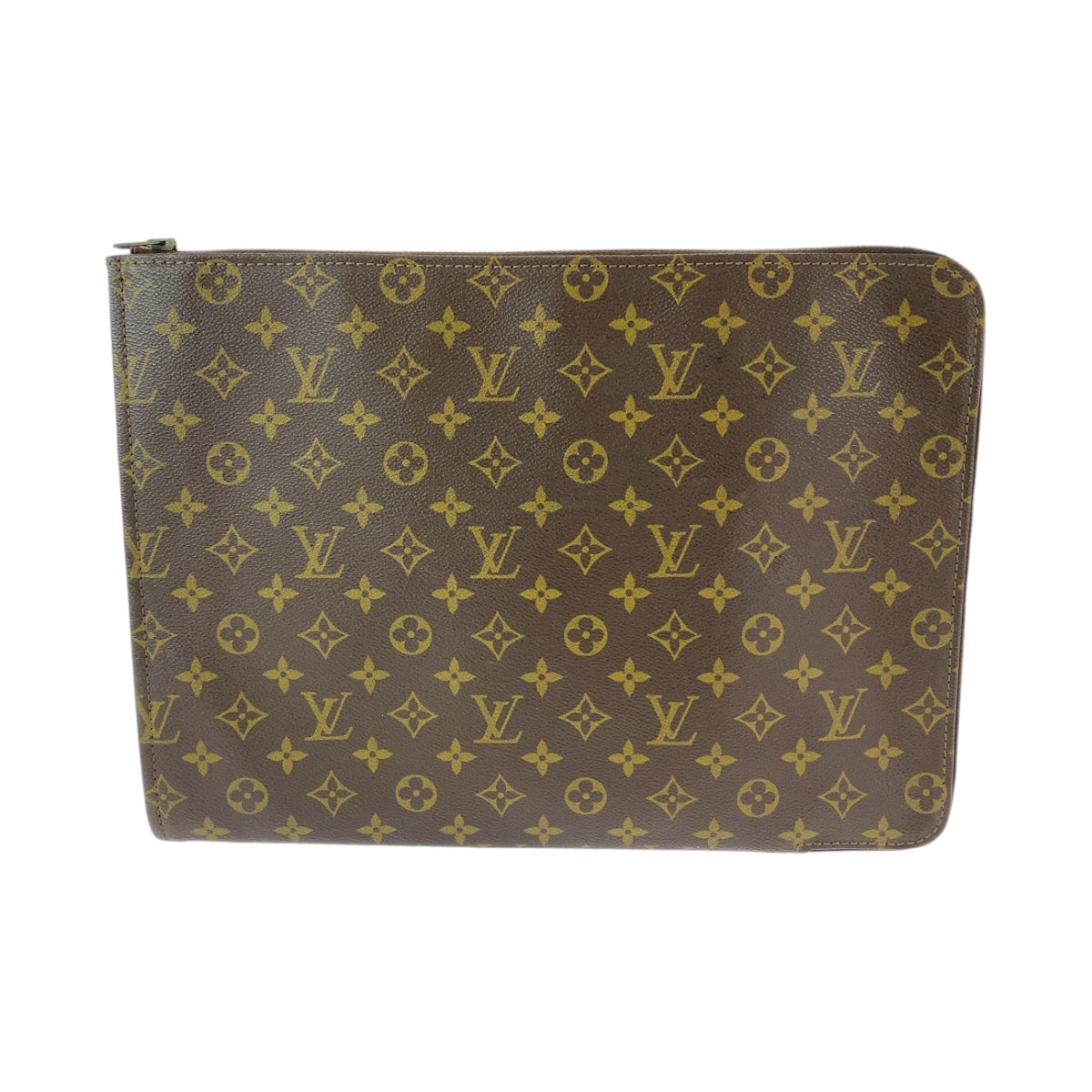 13286
LOUIS VUITTON ルイヴィトン ヴィンテージ モノグラム ポッシュ ドキュマン 男女兼用 ブラウン ゴールド金具 PVC M53456 クラッチバッグ ドキュメントケース  メンズ