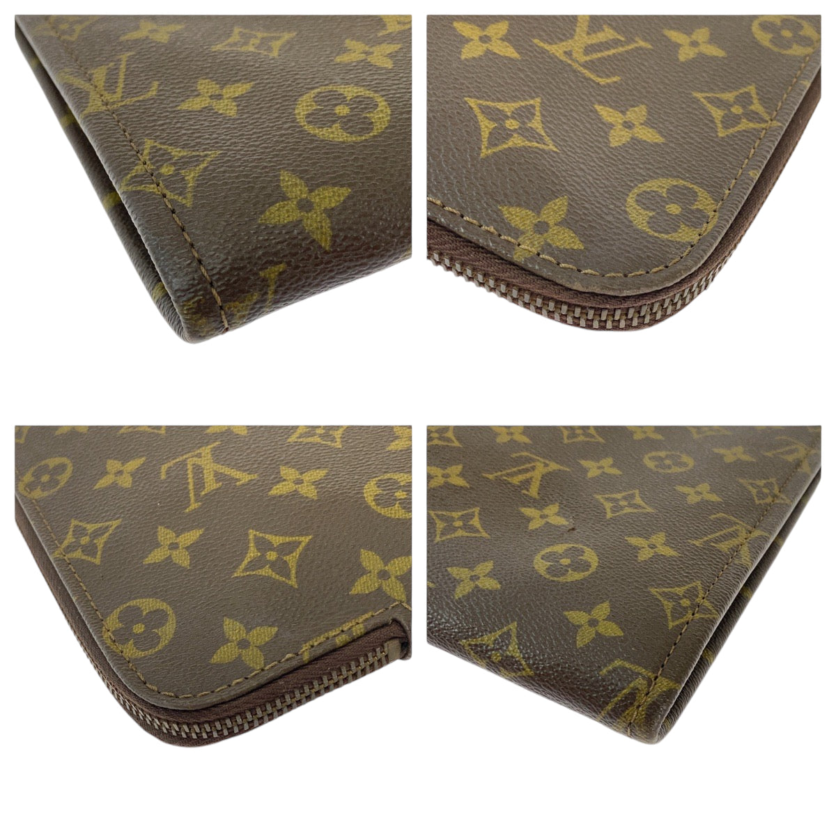 13286
LOUIS VUITTON ルイヴィトン ヴィンテージ モノグラム ポッシュ ドキュマン 男女兼用 ブラウン ゴールド金具 PVC M53456 クラッチバッグ ドキュメントケース  メンズ