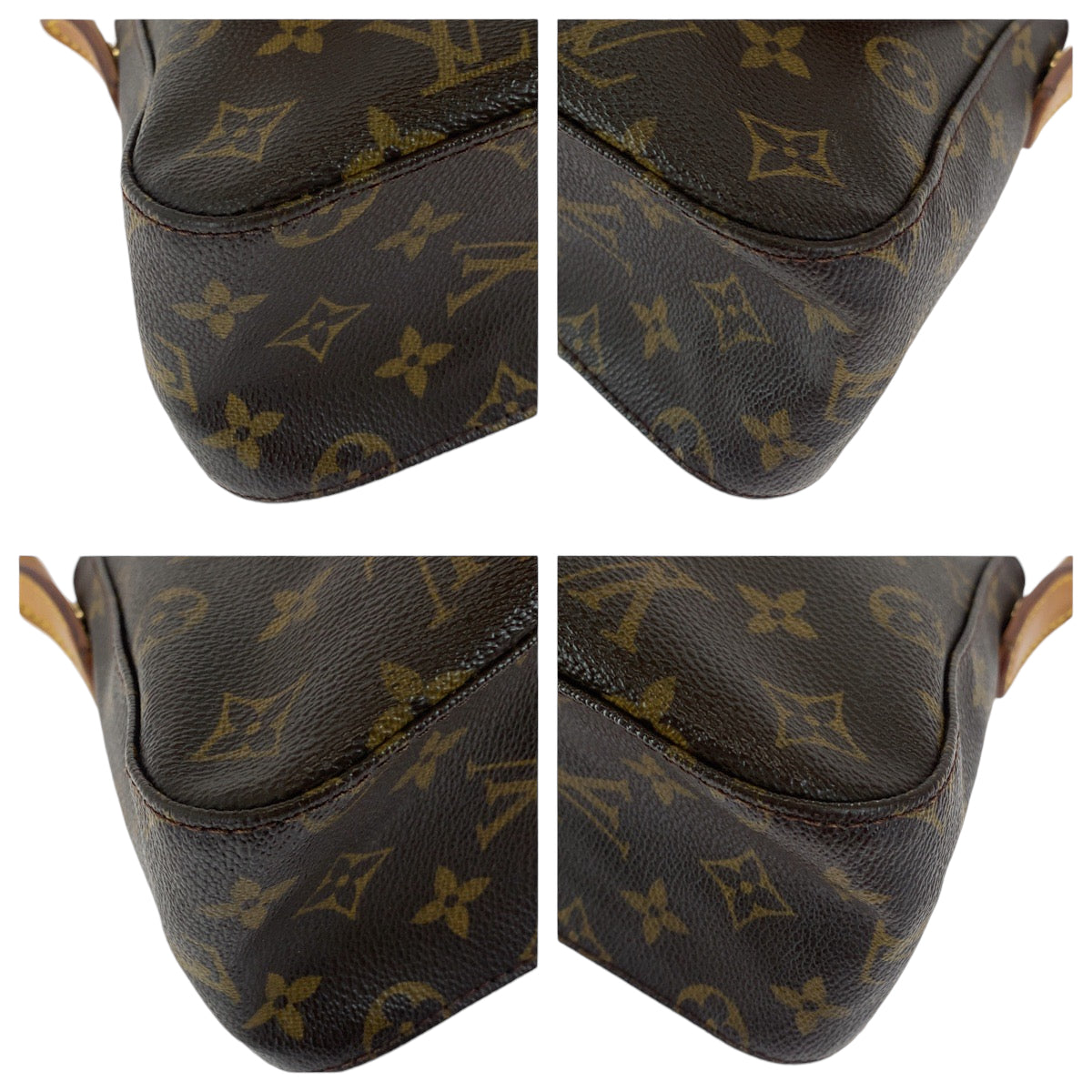 13289
LOUIS VUITTON ルイヴィトン モノグラム ミニルーピング ブラウン ゴールド金具 PVC M51147 ワンショルダーバッグ 肩掛け  レディース