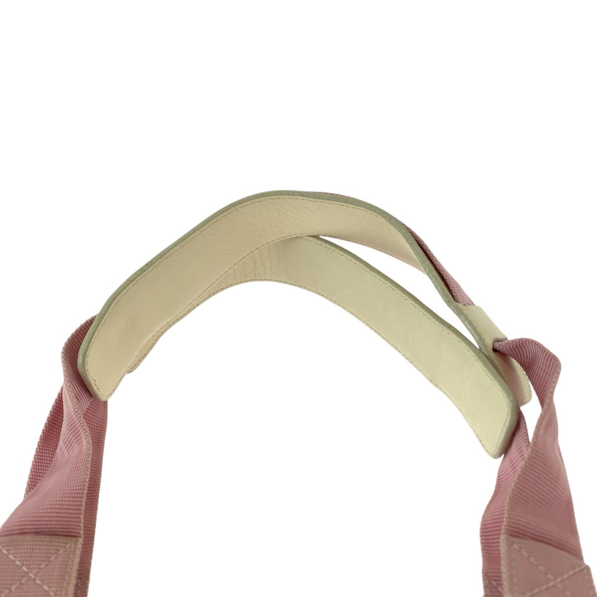 13290
Salvatore Ferragamo サルヴァトーレフェラガモ ガンチーニ ピンク ホワイト ゴールド金具 キャンバス / レザー トートバッグ ショルダーバッグ  レディース