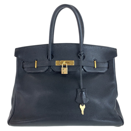 HERMES エルメス バーキン35 ブラック 黒 ゴールド金具 トゴ トートバッグ ハンドバッグ ショルダーバッグ ◻︎F刻印  レディース