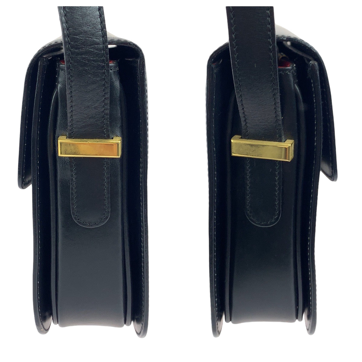 13294
CELINE セリーヌ ヴィンテージ ホースキャリッジ 馬車 ブラック 黒 ゴールド金具 レザー ショルダーバッグ 斜め掛け  レディース
