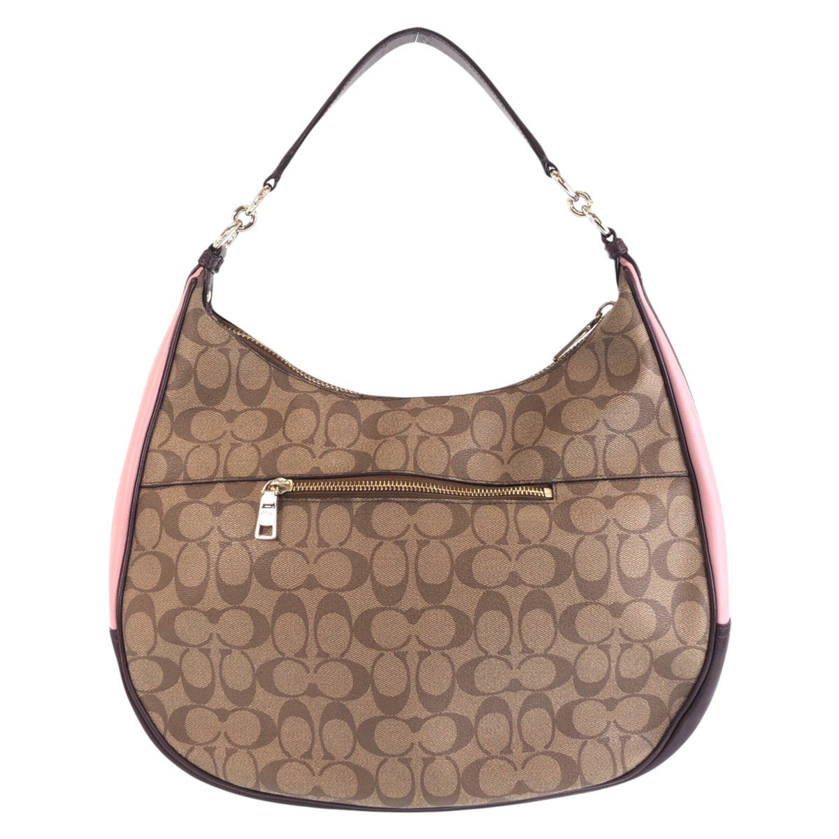 14063
COACH コーチ シグネチャー ベージュ マルチカラー ゴールド金具 レザー 斜め掛け ショルダーバッグ  レディース AB13