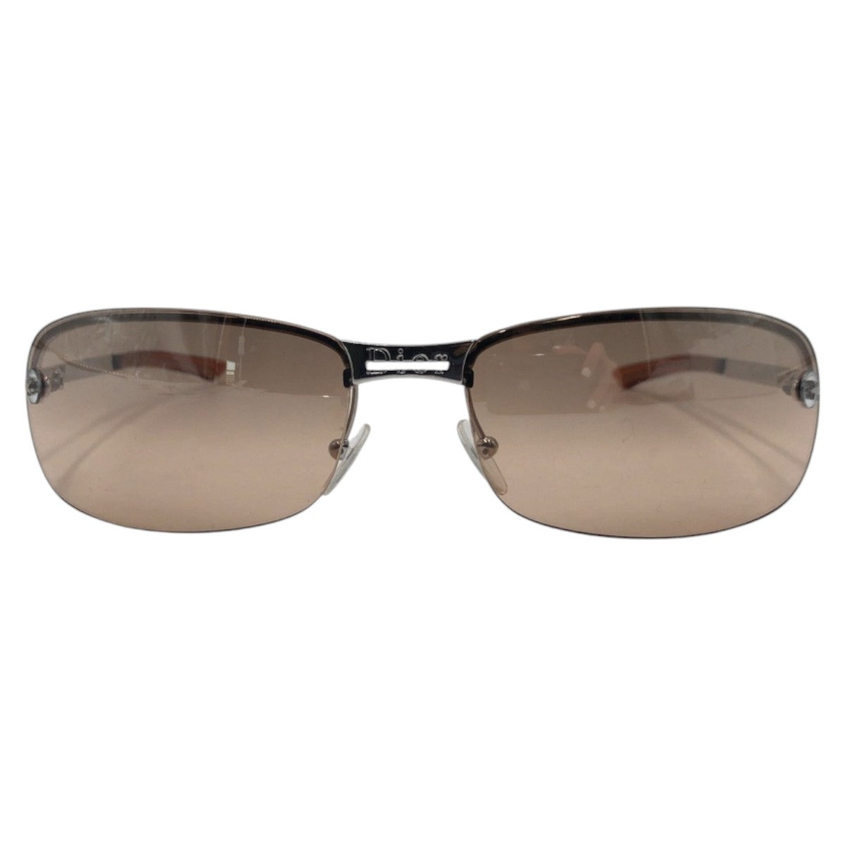 13297
 Christian Dior ADIORABLE Brown Silver Metal ADIORABLE 3 YB7KH Sunglasses Square Women's