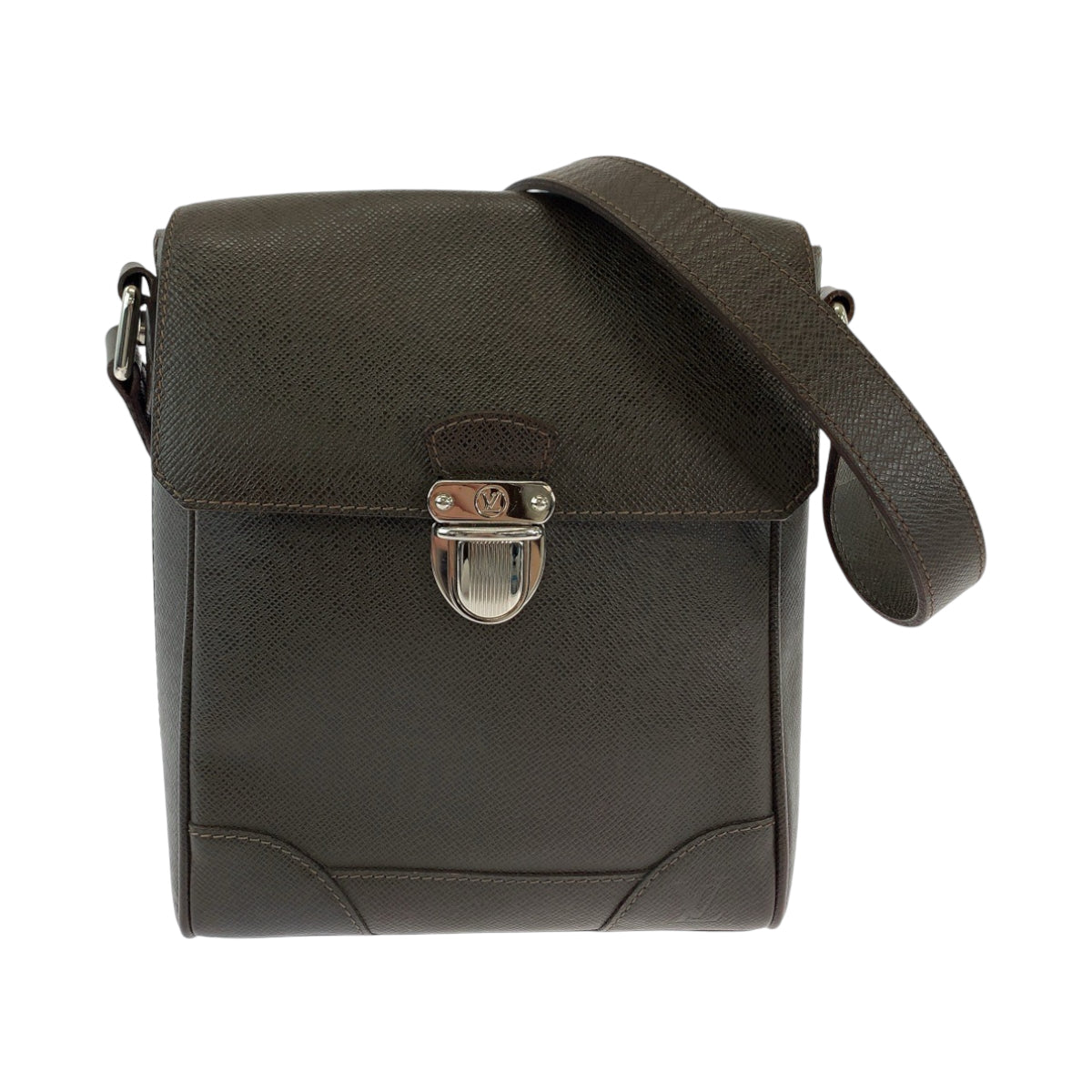 12778
LOUIS VUITTON ルイヴィトン タイガ ルカ グリズリ ブラウン シルバー金具 PVC ショルダーバッグ 斜め掛け  メンズ