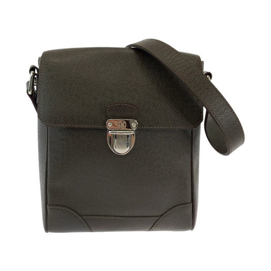 12778
LOUIS VUITTON ルイヴィトン タイガ ルカ グリズリ ブラウン シルバー金具 PVC ショルダーバッグ 斜め掛け  メンズ