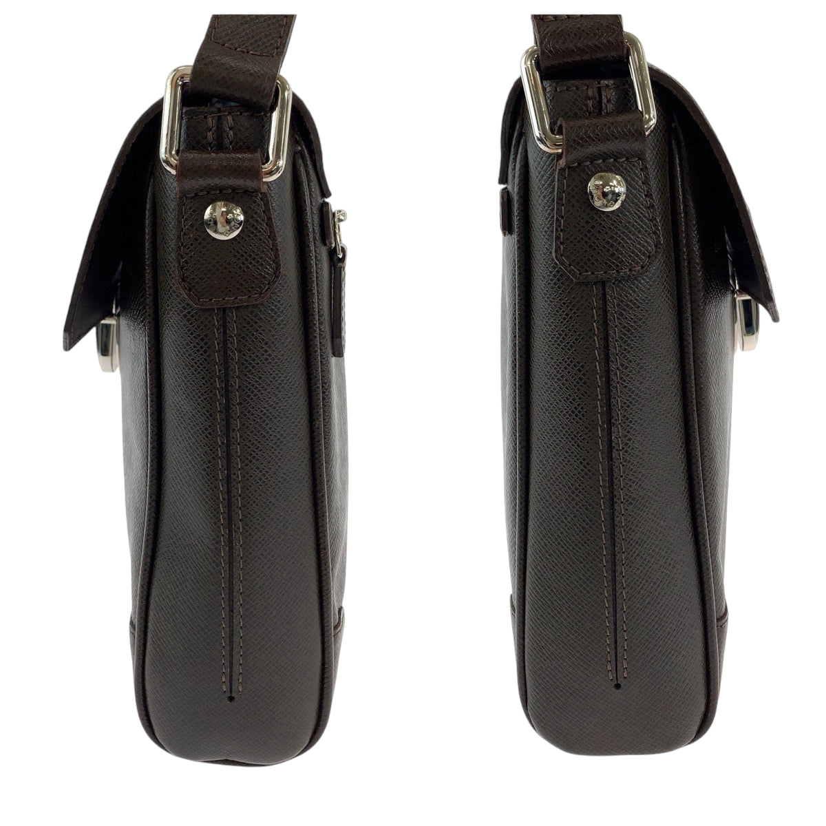 12778
LOUIS VUITTON ルイヴィトン タイガ ルカ グリズリ ブラウン シルバー金具 PVC ショルダーバッグ 斜め掛け  メンズ