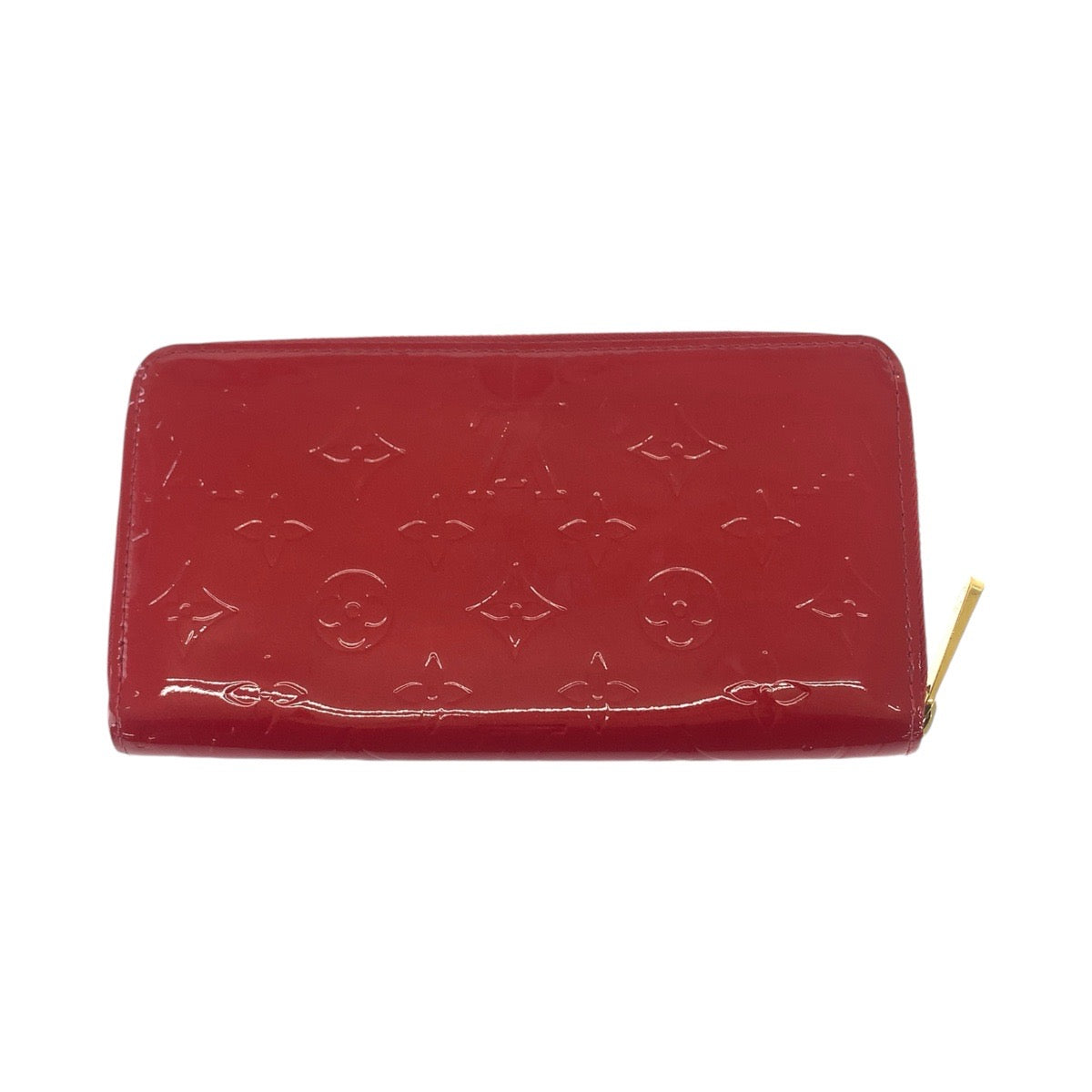 12785
LOUIS VUITTON ルイヴィトン ヴェルニ ジッピーウォレット レッド ゴールド金具 レザー M91981 長財布 ラウンドファスナー  レディース
