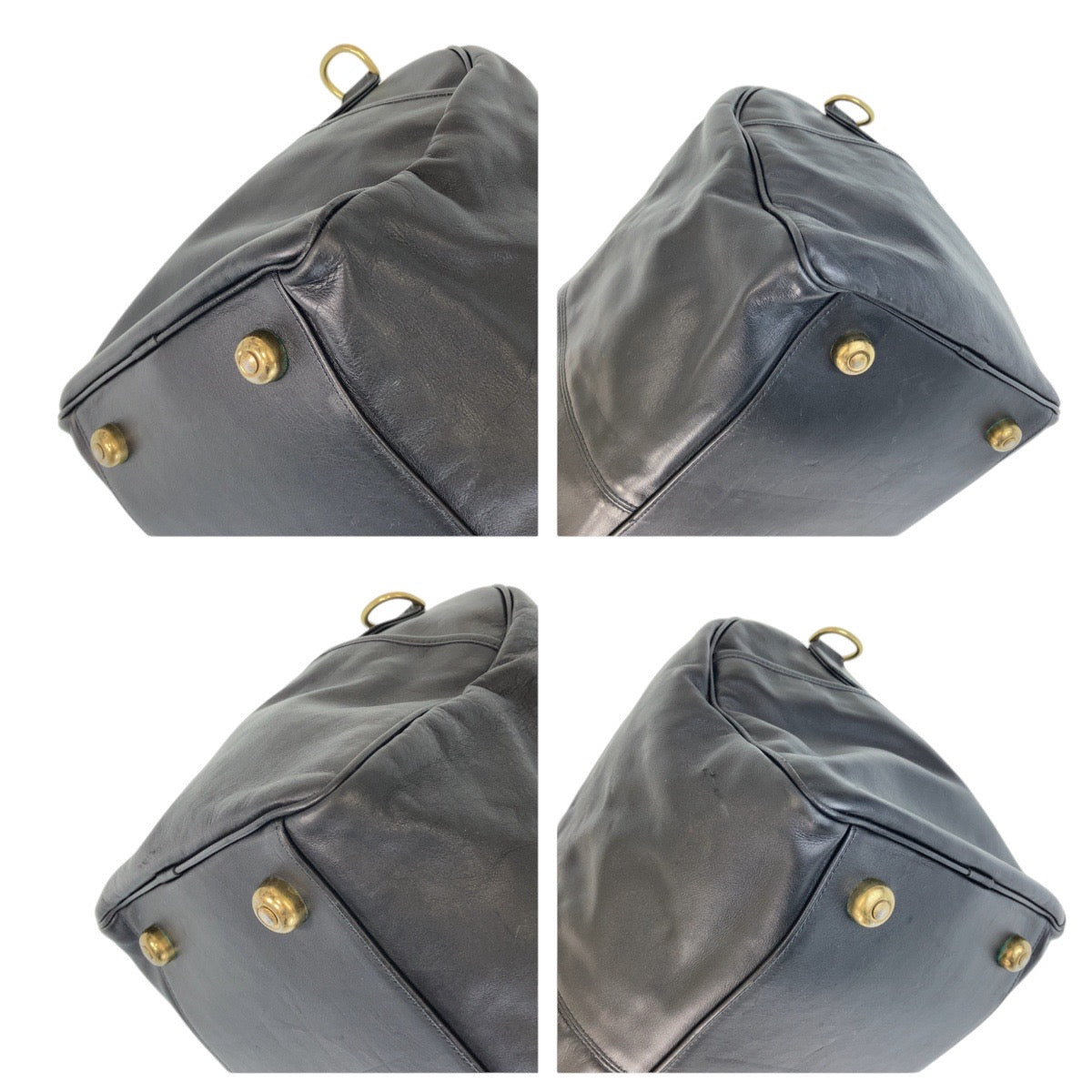 13307
COACH コーチ オールドコーチ ブラック 黒 ゴールド金具 レザー ボストンバッグ  メンズ