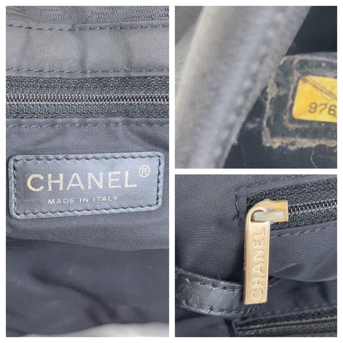 13308
CHANEL シャネル ニュートラベルライン トートMM ブラック 黒 ゴールド金具 ナイロン / レザー トートバッグ  レディース