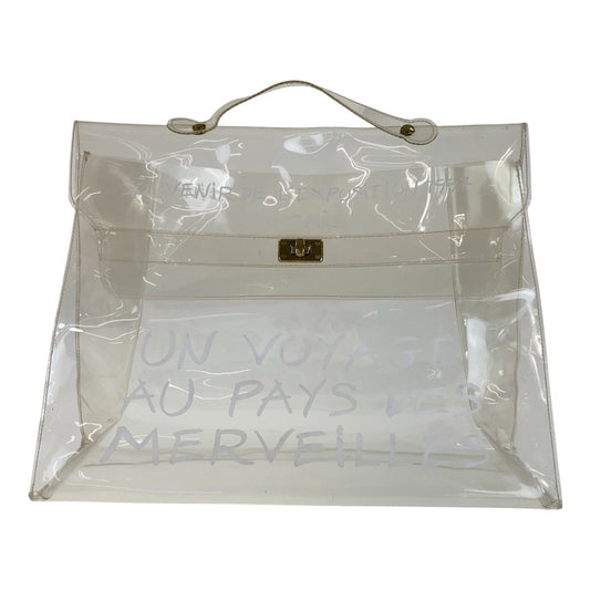 13312
HERMES エルメス ビニールケリー クリア ゴールド金具 ビニール ハンドバッグ  レディース