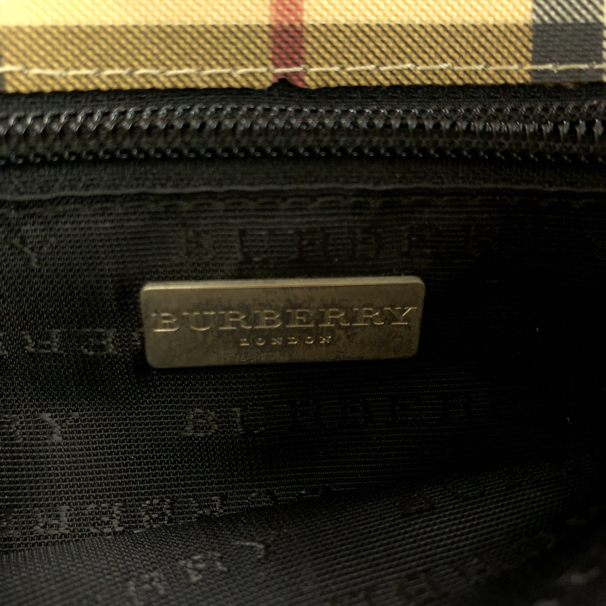 BURBERRY バーバリー チェック柄 ブラウン マルチカラー シルバー金具 キャンバス ハンドバッグ トートバッグ  レディース