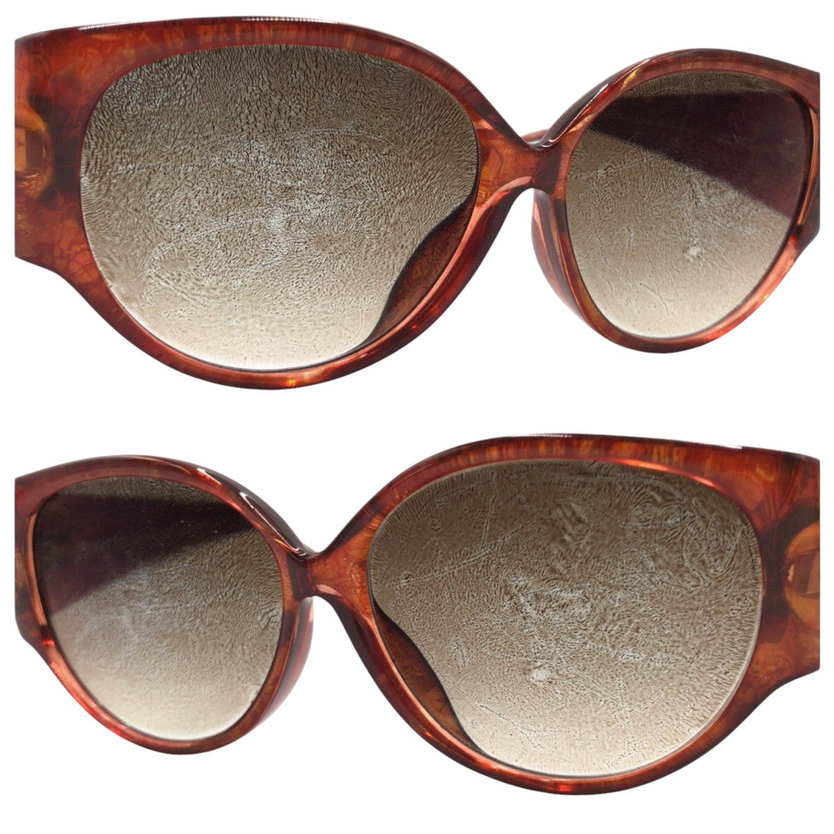 13316
Dior ディオール ヴィンテージ CDロゴ ブラウン ゴールド金具 プラスチック 2849A 10 57□13 サングラス ウェリントン  レディース