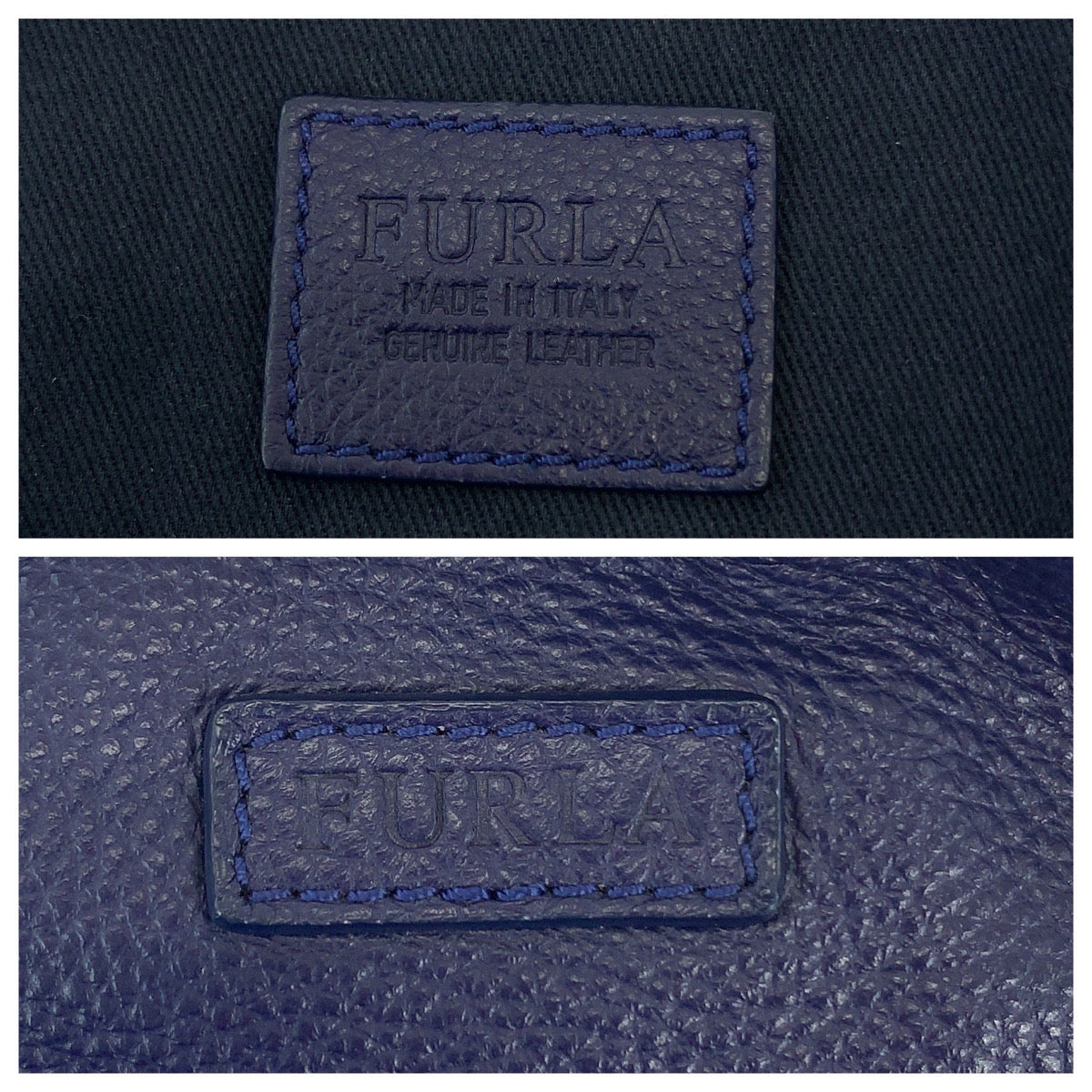 13318
Furla フルラ ブルー シルバー金具 レザー ボディバッグ バムバッグ ショルダーバッグ  メンズ