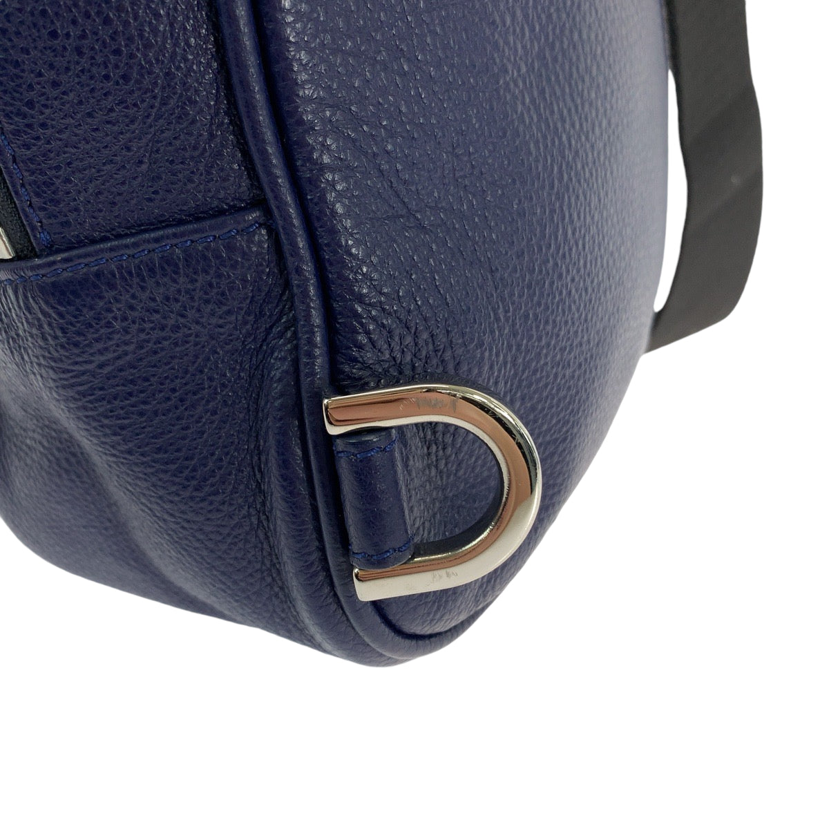 13318
Furla フルラ ブルー シルバー金具 レザー ボディバッグ バムバッグ ショルダーバッグ  メンズ