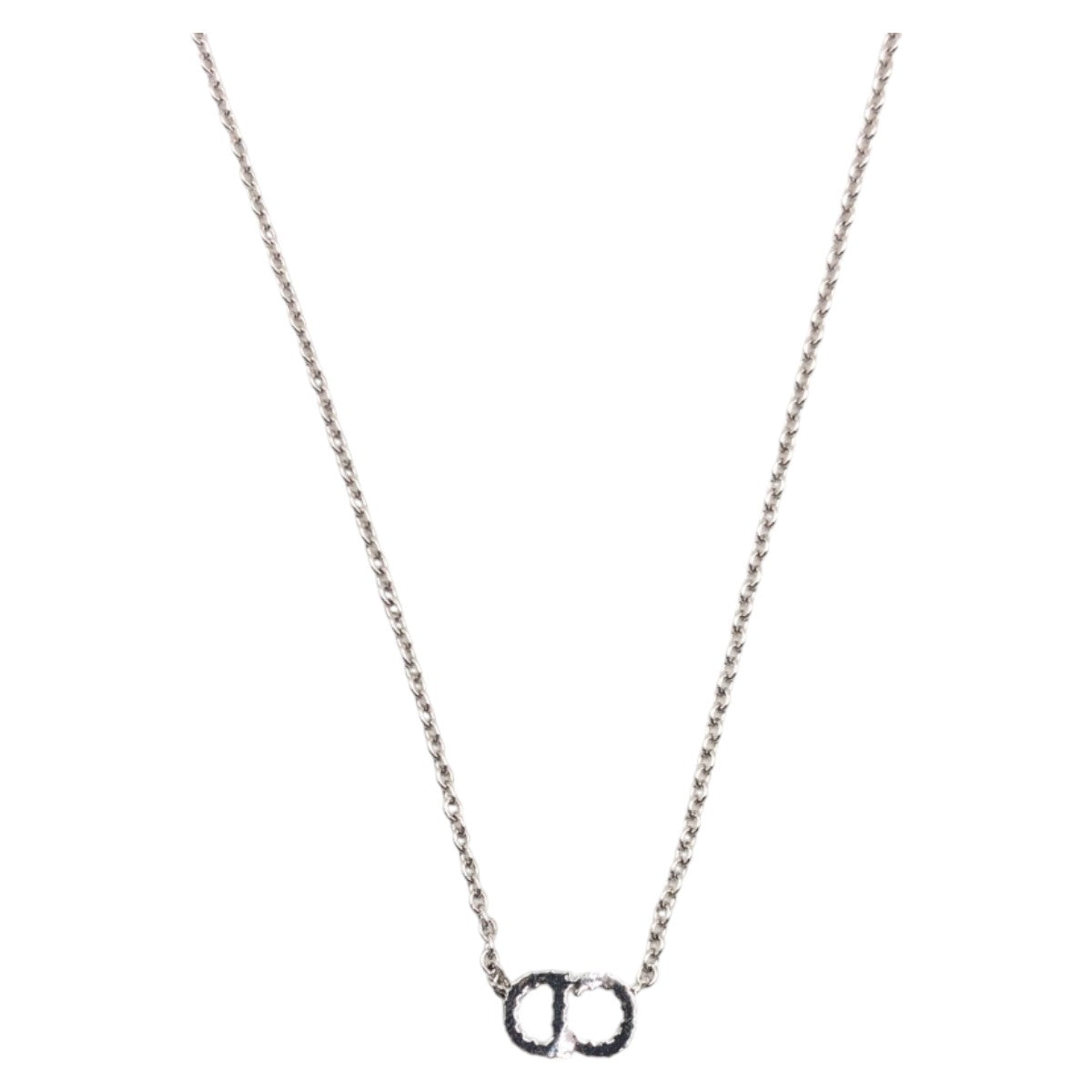 13322
Christian Dior クリスチャンディオール クレール ディー リュヌ シルバー メタル / ラインストーン ネックレス ペンダント  レディース