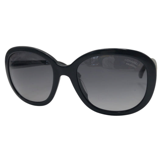 13326
CHANEL シャネル マトラッセ ココマーク ブラック 黒 プラスチック 5238-A c.501/S8 56□20 135 3P サングラス 偏光レンズ  バタフライ  レディース