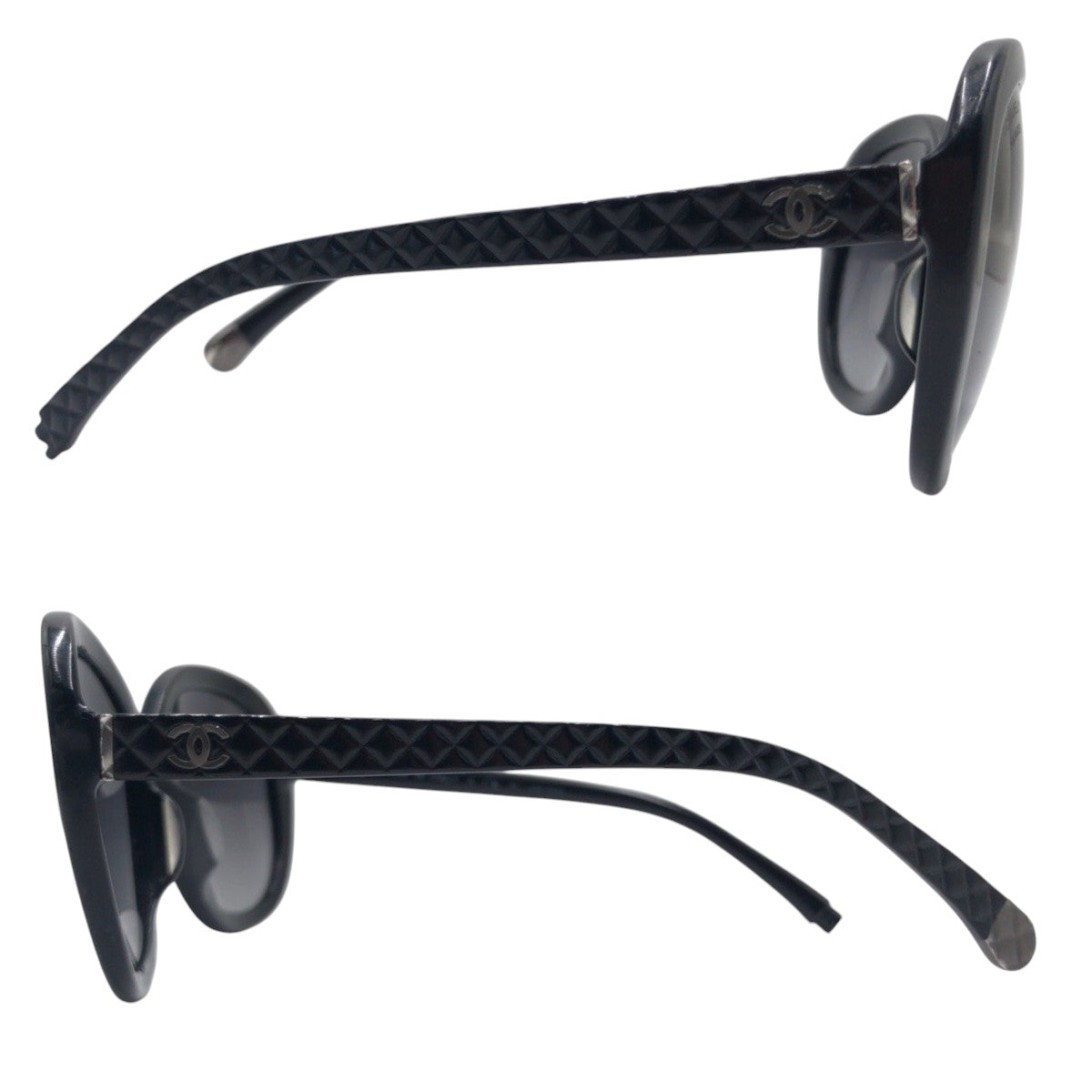 13326
CHANEL シャネル マトラッセ ココマーク ブラック 黒 プラスチック 5238-A c.501/S8 56□20 135 3P サングラス 偏光レンズ  バタフライ  レディース