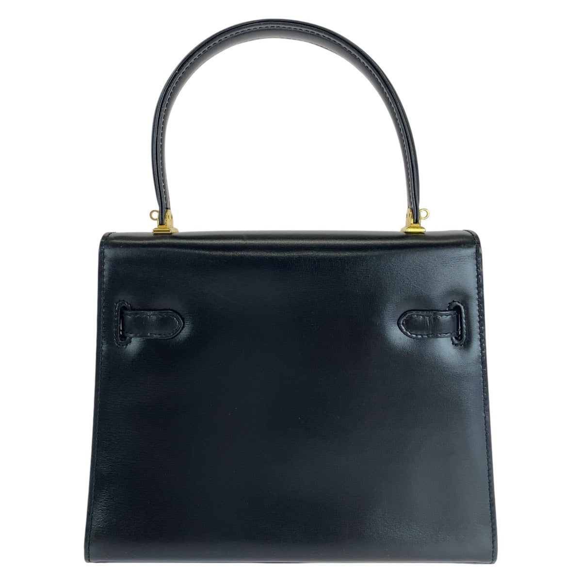 BALLY バリー ヴィンテージ ケリー型 ブラック 黒 ゴールド金具 レザー ハンドバッグ ショルダーバッグ 2way  レディース