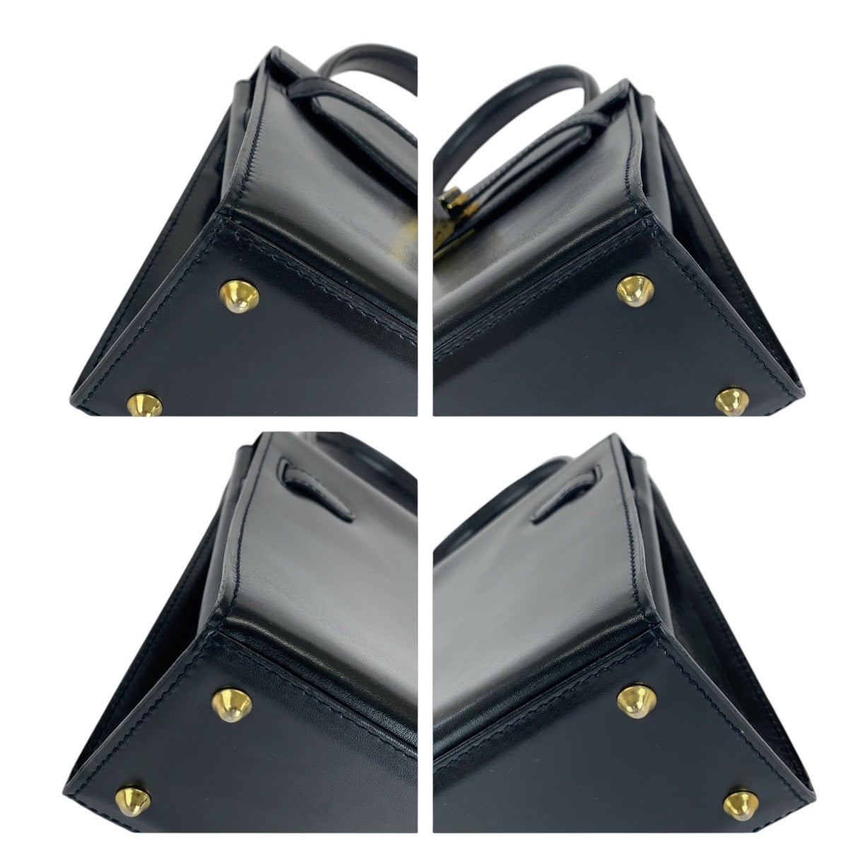 BALLY バリー ヴィンテージ ケリー型 ブラック 黒 ゴールド金具 レザー ハンドバッグ ショルダーバッグ 2way  レディース