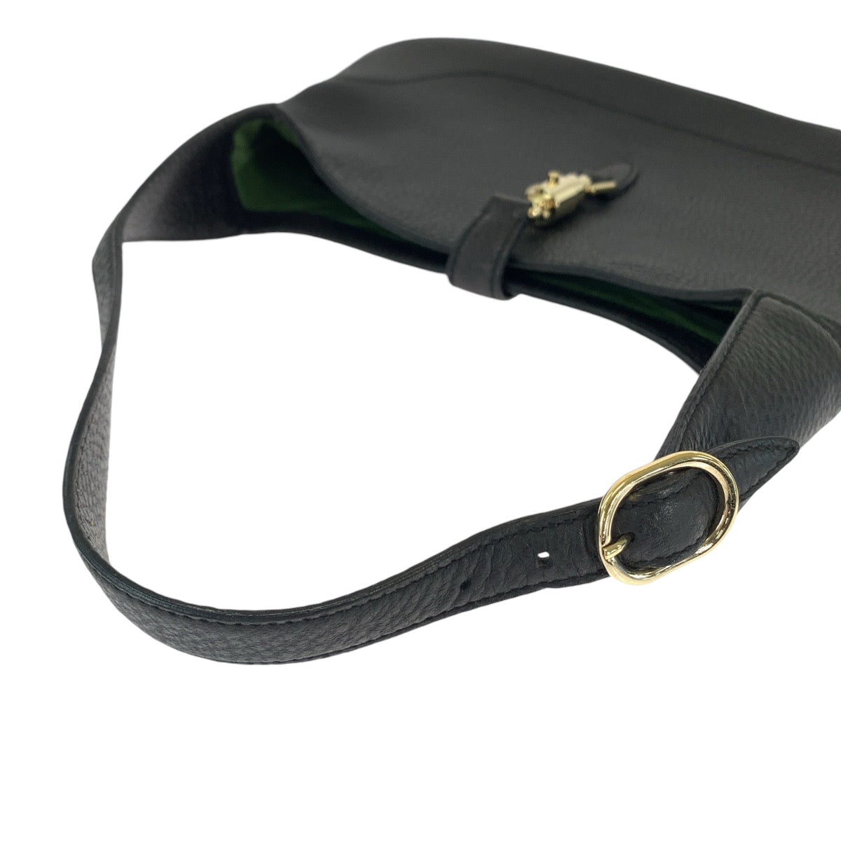 GUCCI グッチ ニュージャッキー ホーボー ブラック 黒 ゴールド金具 レザー 137335 ショルダーバッグ  レディース